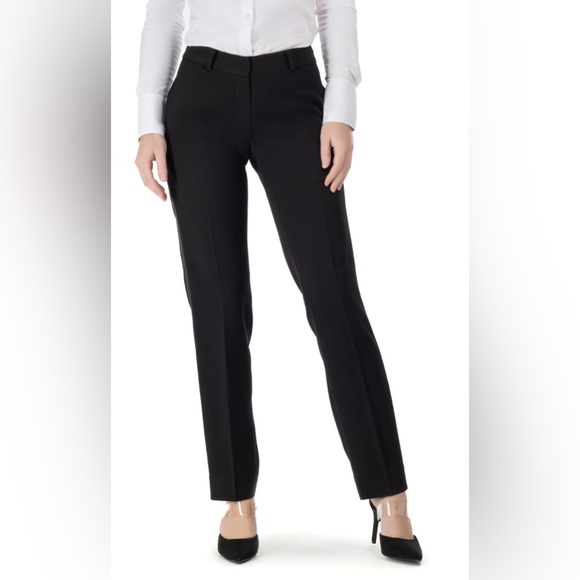 [YSL] Yves Saint Laurent Black Tuxedo Dress Straight Leg Pants Womens EU 40/US 8 - Picture 2 of 16